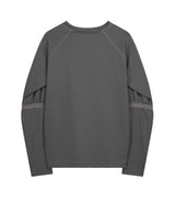 Mesh Band Puff Sleeve / Charcoal