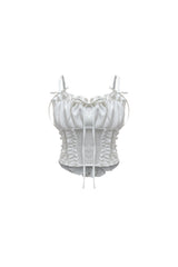GAGA RIBBON BUSTIER / WHITE