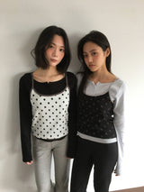 Liège button boat neck t-shirt (3color)