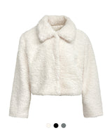 Snow Collar Fur Crop Jacket