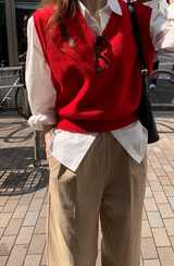 [Lè made/7,000 Sold] ルメイド ベーシック Vネック ベスト