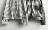 Itta Overfit Stripe Dangara Hooded Zip-Up