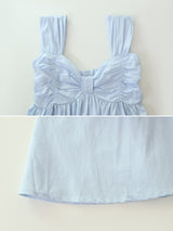 #RN リボンスリーブレスブラウス(2color)