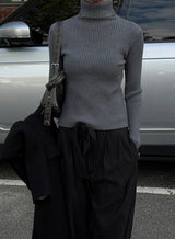 Golgi high neck warmer pola knit(5color)
