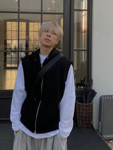 Half Hooded Sweat Vest 2C