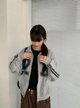 ウナンプリントトラックジップアップ