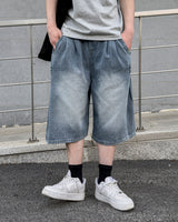Dera Side Snap Bermuda Denim Pants