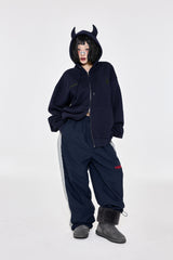 [BASIC] Devil Hoodie Navy