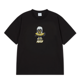 25SS ハートエイリアンショートスリーブTシャツ ブラック
