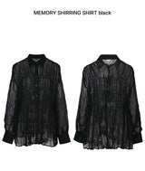 メモリーシャーリングシャツ ブラック
