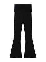スリム バンディング ブーツカットパンツ(BLACK)