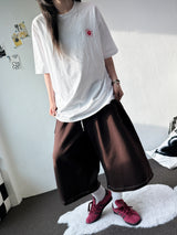 Sunroom Back Letter Tattoo Graphic Oversized Tee 4color