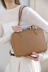 ブローチバッグ BROWN