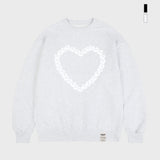 [UNISEX] フラワーハートマントゥマン