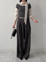 Lael Two-Tuck Wide Slacks
