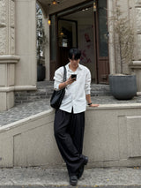 Cove embossed stripe shirt
