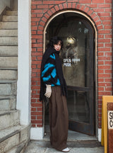 スネークモヘアラウンドニット