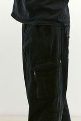ミックスファブリックm65パンツ (Washed Black)