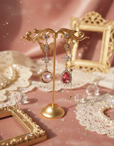 Rosepink Moon Butterfly Earring