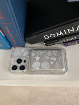peace and shell magsafe jell hard case+ magsafe card wallet