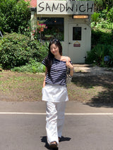 [MADE] Kaen Nylon Layered Skirt Banding Pants