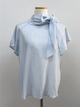 Ab Tie Short Sleeve Blouse