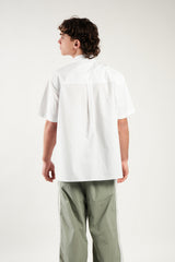 TEMPUS OVER-FIT HALF SLEEVE SHIRT [WHITE]