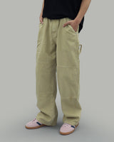 Kami Patch Carpenter Pants (Beige)