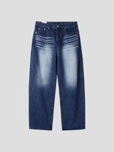 White washing denim pants 3color