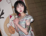 (2color) フェアアイルパフキャップスリーブニット
