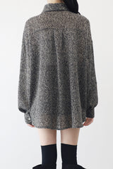 (Unisex) ブレットオーバーサイズニットシャツ