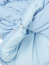 CURVE LINE COLLARED DOWN PUFFER (SKY BLUE)