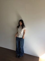 Conch puff blouse(2color)