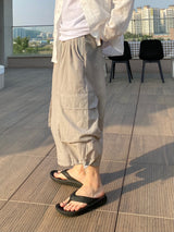 Non collar linen shirt 2C
