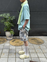 ヘビーコットン ソウル グラフィック Tシャツ (Tenta Tumble & Bio Washed)2サイズ - ヴィンテージブルー