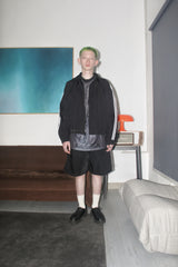 FAITH FADE Noir - Stripes Reversible Work Jacket