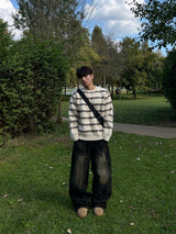 SCOPE STRIPE MOHAIR KNIT