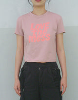 LTM クロップTシャツ (INDIE PINK)