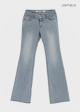[MADE] Blur Low Rise Bootcut Denim Pants