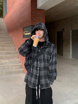 LD Over hood check shirts