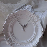 [fromis_9 Baek Jiheon Necklace] ムーンライトティアドロップカラーボーンネックレス