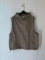 Snap Hooded Nylon Vest 3C