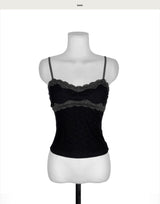 coeur rosy tone lace sleeveless top