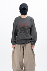 1985 ヘルメットスカル長袖Tシャツ