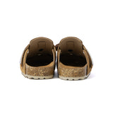 KILLWINNER Brown Birkenstock-style Shoes - Perforated Toe-Covering Slippers