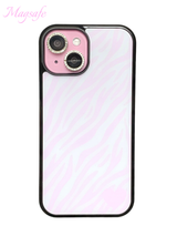 Hime zebra phone case (black glass) - magsafe