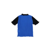 mellow pleats bicolor tops