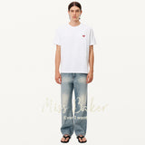 ハートバイカーパッチTシャツ ホワイト(MAN)