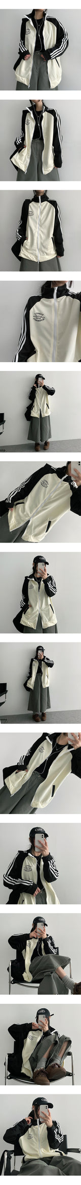 [Special product!] シャーマンカラートラックジャージージップアップジャンパー(2 colors)
