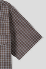 Plaid Western Check Half Shirt (2color) (No.967)